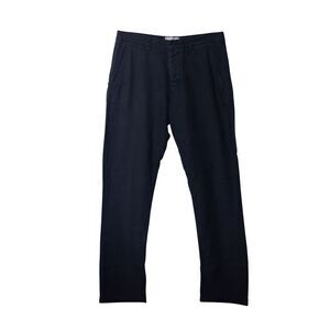 Ami Paris Regular Fit Pants in Black Cotton